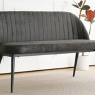 Eetkamerbankje 130 cm, 2-persoons, dark grey, 2025